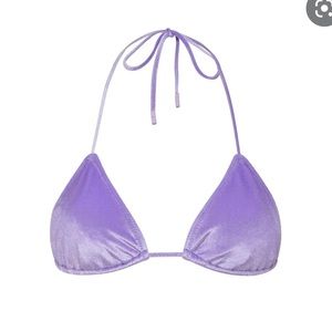 Triangl bikini purple velvet - vinca top